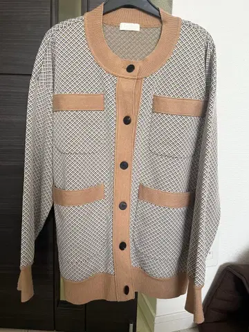 Ballsey 기하학 패턴 저지 가디건