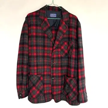 Pendleton 테일러드 자켓 M 빨검 체크 펜들턴