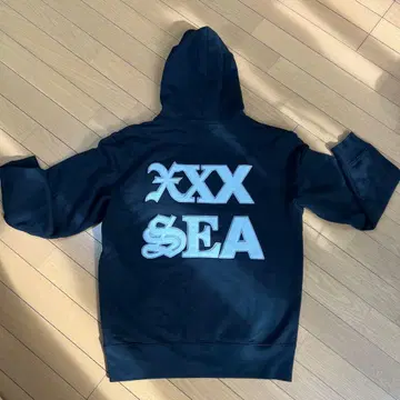 WIND AND SEA 블랙 후드티