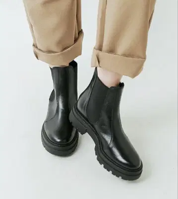 eness 사이드 고어 가죽 부츠 st-7927-hm