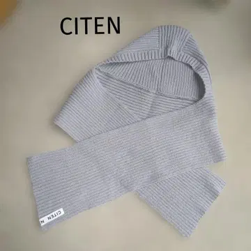 CITEN 리브 헤드 머플러 그레이 새상품급
