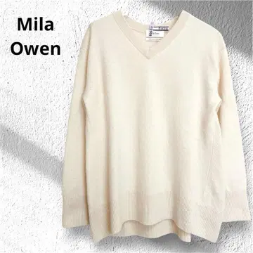 Mila Owen 미라 오웬 캐시미어 100% V넥 니트