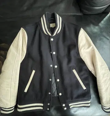 새상품급 가죽 바시티 자켓 유나이티드 애로우즈 L