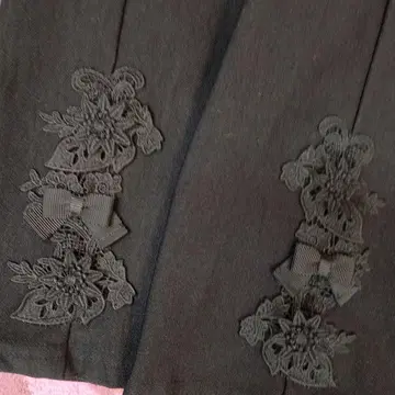 블랙 속기모 스트레이트 팬츠 사이즈 40