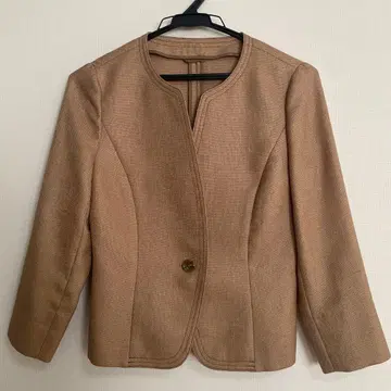 ANAYI 베이지 노카라 자켓