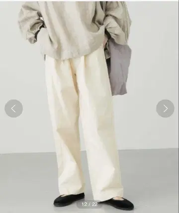 카구레 코튼 데님 이지 팬츠