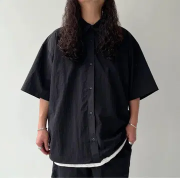 낫토 프리미엄 나일론 하프 슬리브 셔츠