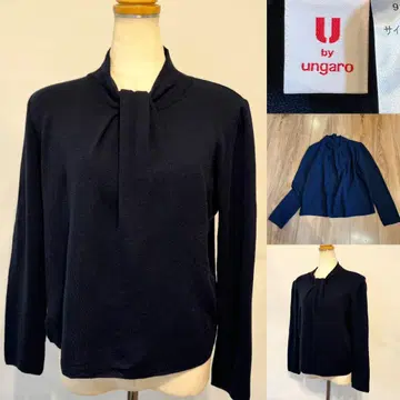 웅가로 보타이 울 니트 네이비 40