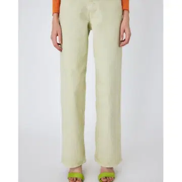 [ 새상품급 ] MOUSSY 스트레이트 데님 라이트 그린