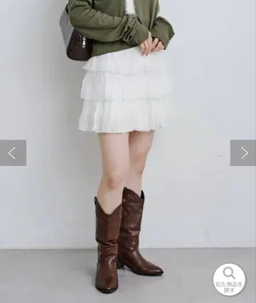 kastane 와셔 티어드 미니 스커트