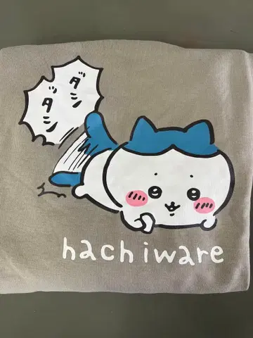 치이카와 (먼작귀) 하치와레 트레이닝복 속기모 그레이 택 포함 L 사이즈