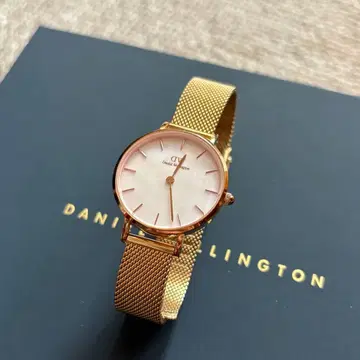 DANIEL WELLINGTON 골드 메쉬 손목시계