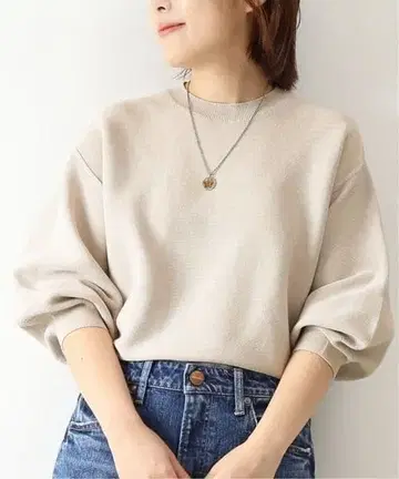 새상품 Spick & Span 스트레치 볼륨 슬리브 풀오버