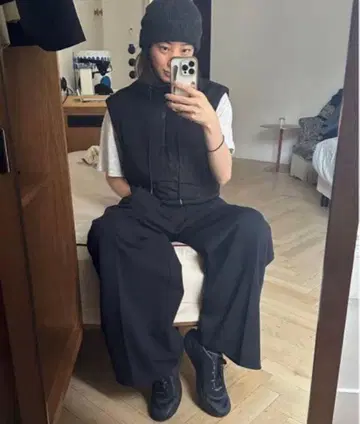 TODAYFUL 퀼팅 컴팩트 베스트 38 블랙