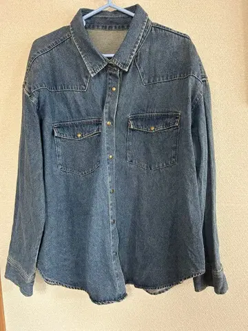 LEPSIM 데님 셔츠 두꺼운 원단