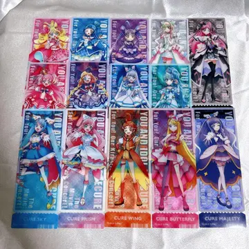 프리큐어 클리어 책갈피 14종 세트 너와 아이돌 프리큐어 영화
