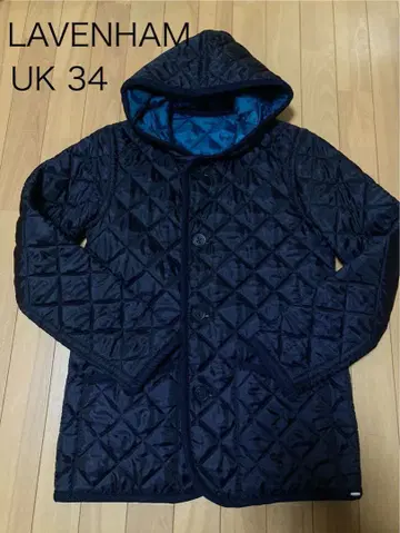 새상품급 LAVENHAM 퀼팅 자켓 UK34 ( M 상당 ) 네이비