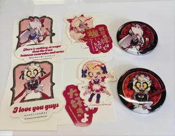 찰리 바기 6점 해즈빈 호텔 애니메이트 카페 씰 캔뱃지