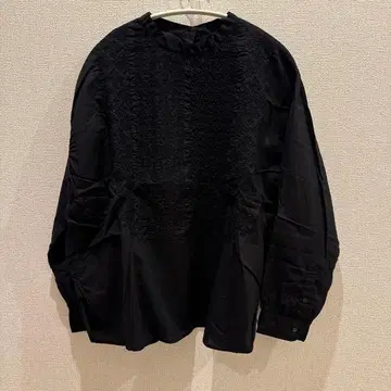 메종드소일 블랙 코튼 100% 긴팔 셔츠 미사용