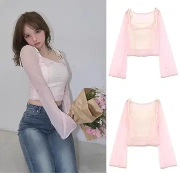 Andmary Roy tulle set tops pink