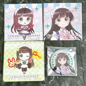 주문토끼 오므라이스 메이드리밍 치야 코스터 캔뱃지