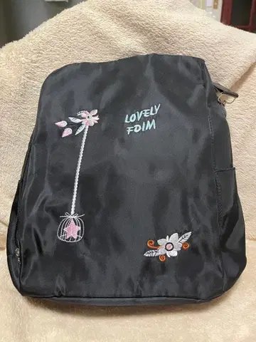 자수 디자인 백팩, 숄더 2way 백