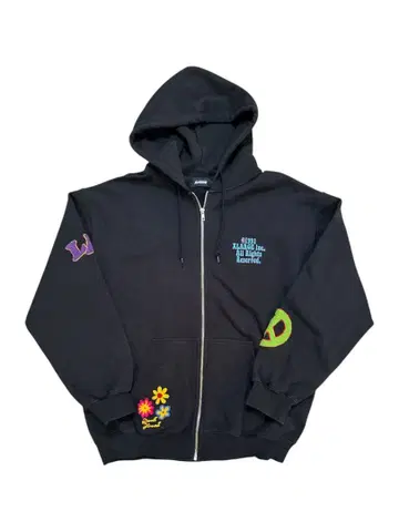 XLARGE DAISY ZIP HOODED SWEAT