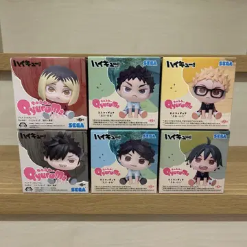 하이큐! 큐룽하게 쳐다보는 포즈 6체 세트