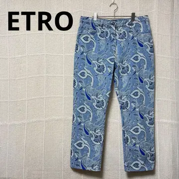 새상품급 ETRO 에트로 페이즐리 반다나 스트레이트 데님 청바지