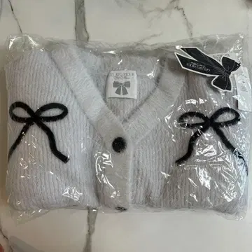 [ HALLOWEEN ] 리본 페더 가디건 LGRY 프리