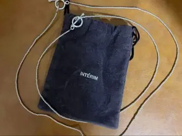 INTERIM 타스코 실버 서클 체인 페어 목걸이 인테림 MB