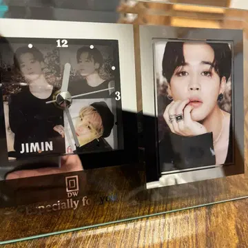 JIMIN 시계 포함 사진 프레임