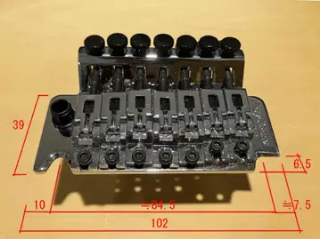 정품 플로이드 로즈 7현용 트레몰로 유닛 크롬 도금