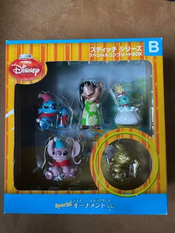 디즈니 릴로 & 스티치 크리스마스 오너먼트 피규어 5개 세트