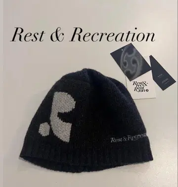 [ 새상품 미사용 ] Rest & Recreation 니트 모자, 비니