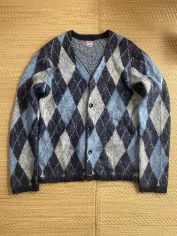 모헤어 가디건 모헤어 니트 구제 의류