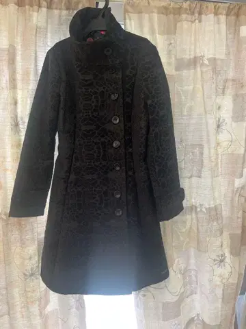 Desigual 블랙 롱 코트 사이즈 44