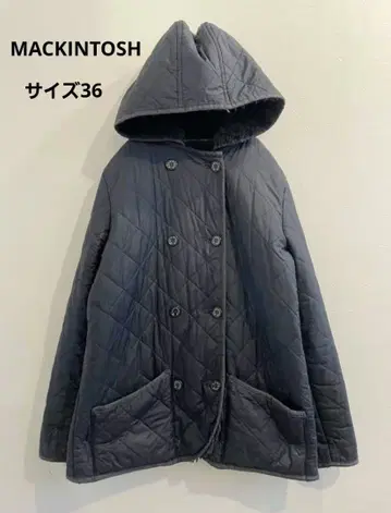 MACKINTOSH 퀼팅 패딩 자켓 보아 안감 네이비 사이즈 36