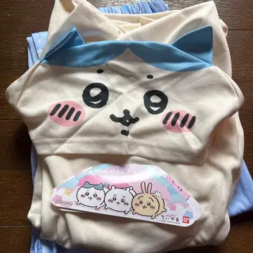 치이카와 (먼작귀) 후드 부착 상의와 팬츠 세트 여성용 L 사이즈