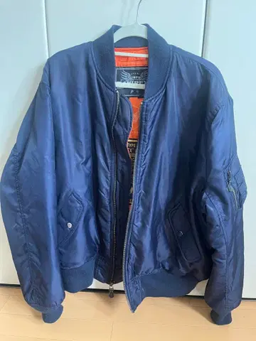 AVIREX 플라이트 자켓 네이비