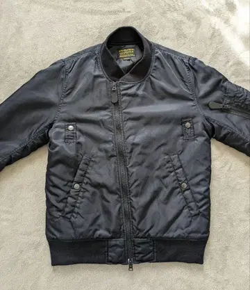 블랙 MA-1 플라이트 자켓 S ALPHAIndustries