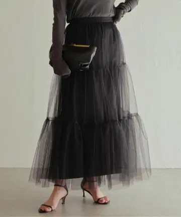 개럴개런트 튤 캉캉 스커트 블랙