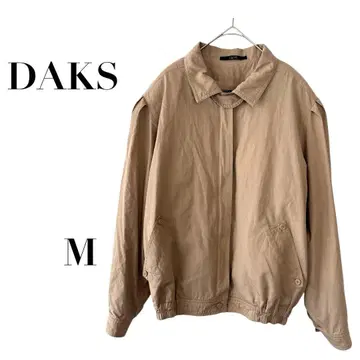 닥스 블루종 체크 안감 베이지 M 코튼 캐주얼 루즈핏