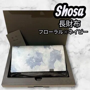 소사 롱 지갑 장지갑 플로럴 x 네이비