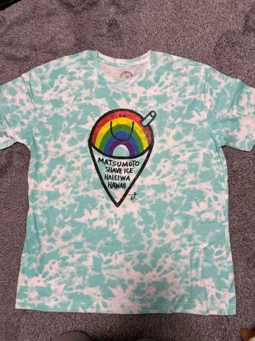 Matsumoto Shave Ice T셔츠 스카이블루 타이 다이