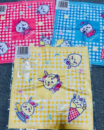 치이카와 (먼작귀) 복권 c상 타월 세트 (빨간색, 파랑, 옐로우 컬러)