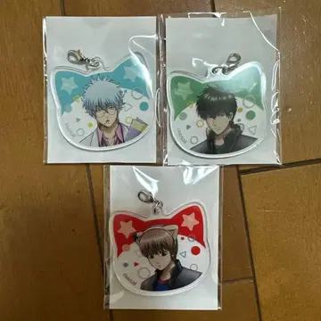 은혼 난자타운 아크릴 키홀더 3개 세트