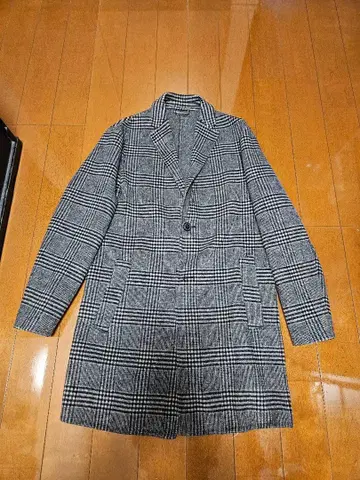 ZARA 체스터 코트 글렌체크 S