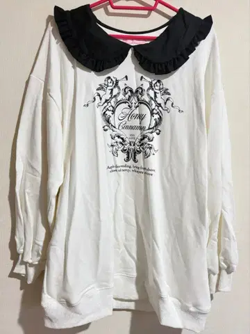 허니 시나몬 트레이닝복 맨투맨 원피스 둥근 카라 천사