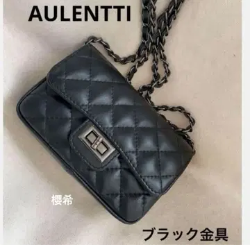 AULENTTI 퀼팅 가죽 숄더백